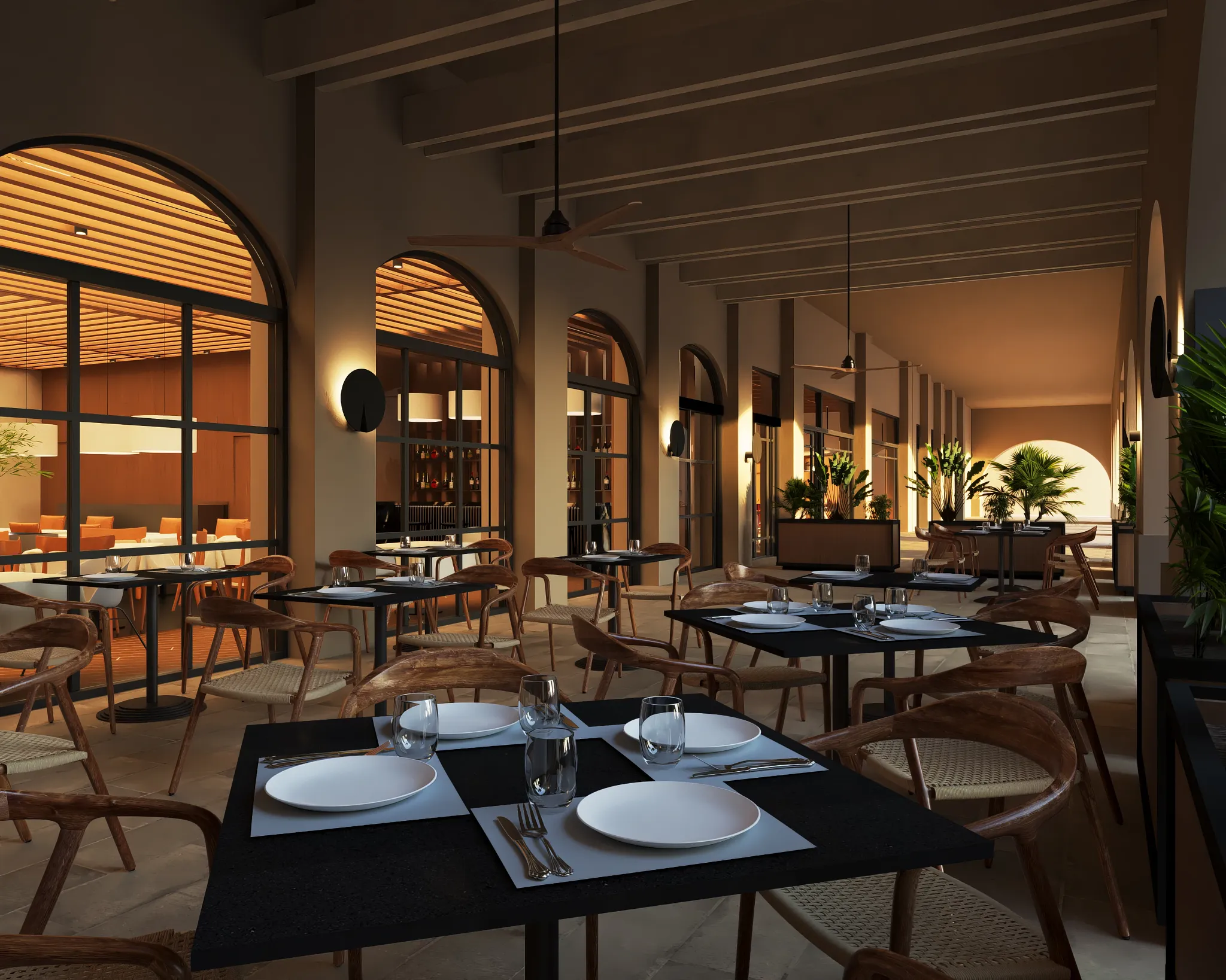 Castaways Steakhouse at Secrets Playa Esmeralda Resort & Spa featuring an elegant dining setting with premium steaks and grilled specialties.