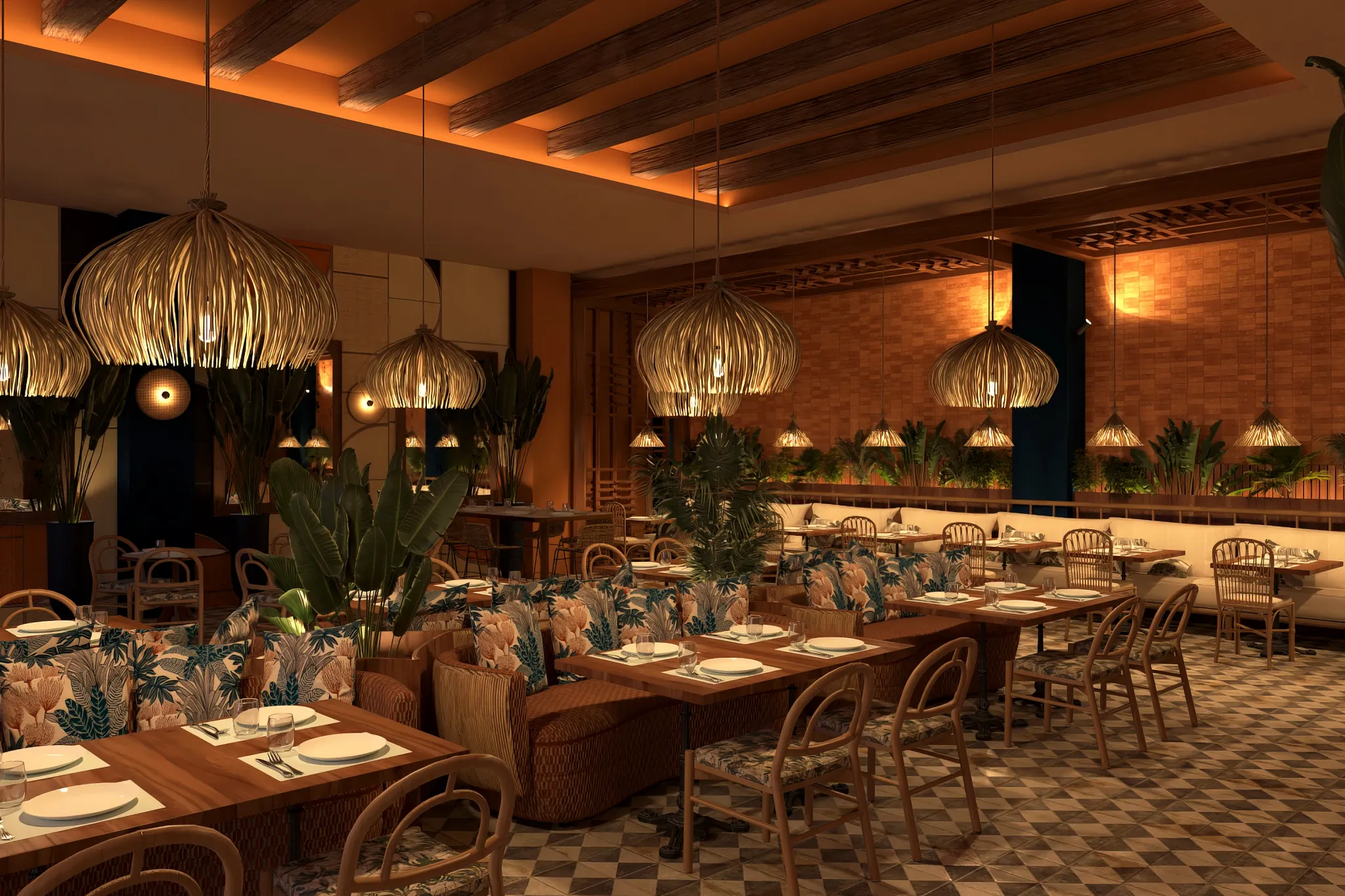 Doña Altagracia Restaurant at Secrets Playa Esmeralda Resort & Spa featuring an elegant dining setting with authentic Dominican cuisine.
