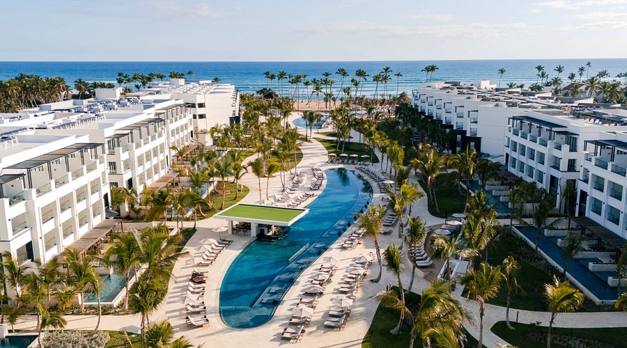 Secrets Tides Punta Cana adults-only all-inclusive resort with modern beachfront pools and luxury design.